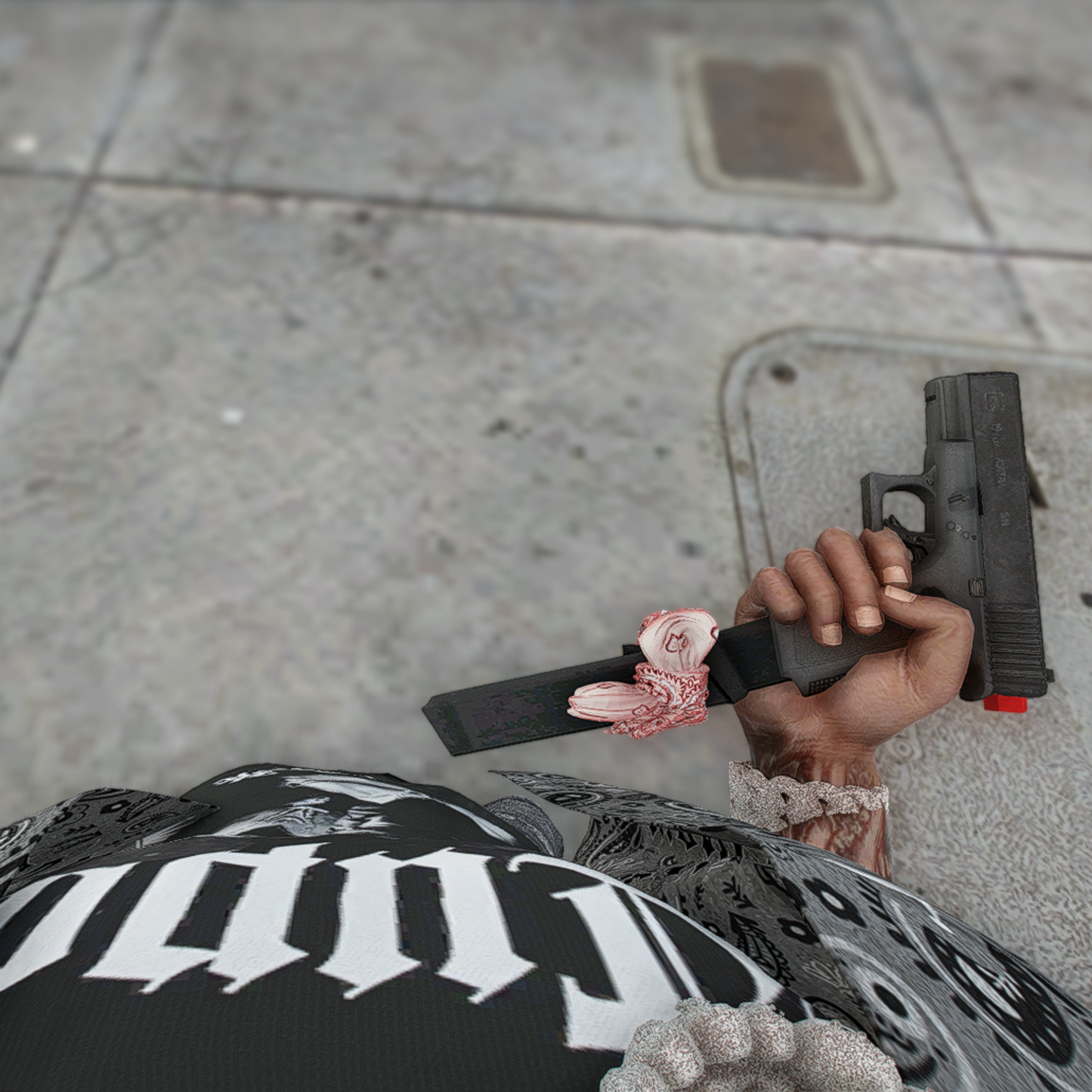 Glock Switch + Red Bandana